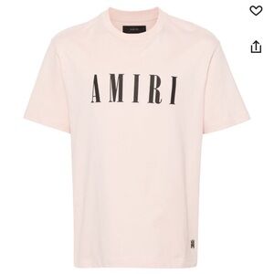 AMIRI logo-print cotton T-shirt pink sz Xxxl